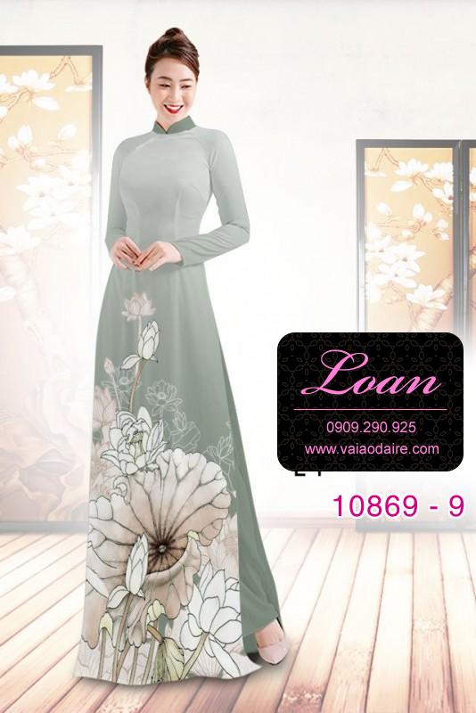 Vải áo dài hoa sen Vải áo dài hoa sen