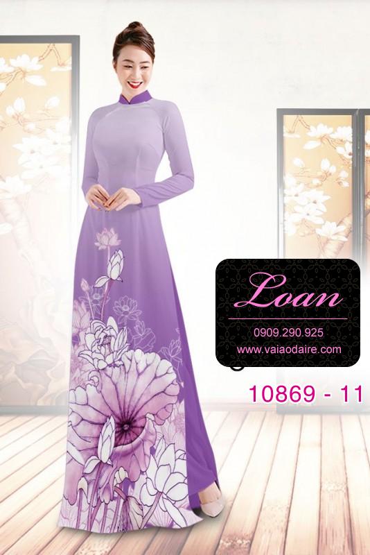 Vải áo dài hoa sen Vải áo dài hoa sen