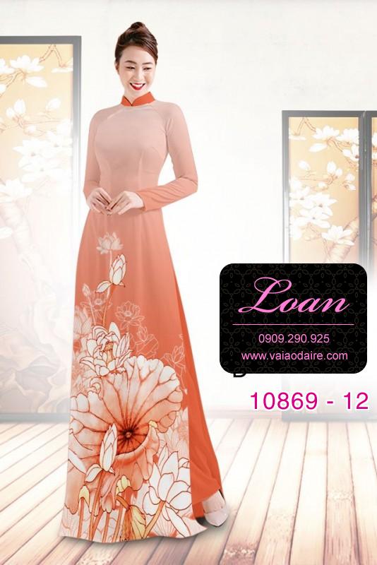 Vải áo dài hoa sen Vải áo dài hoa sen