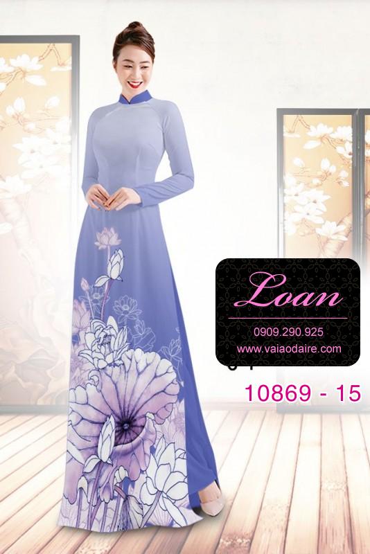 Vải áo dài hoa sen Vải áo dài hoa sen
