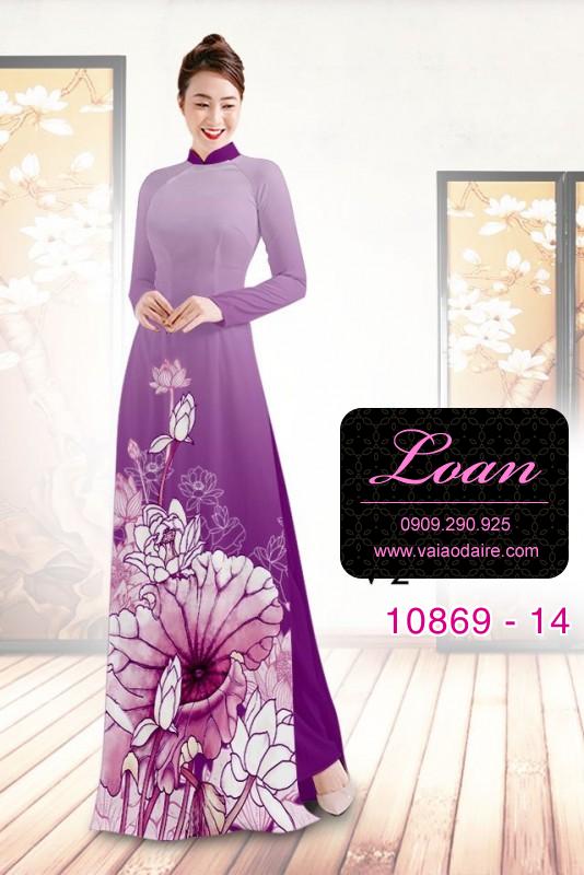 Vải áo dài hoa sen Vải áo dài hoa sen