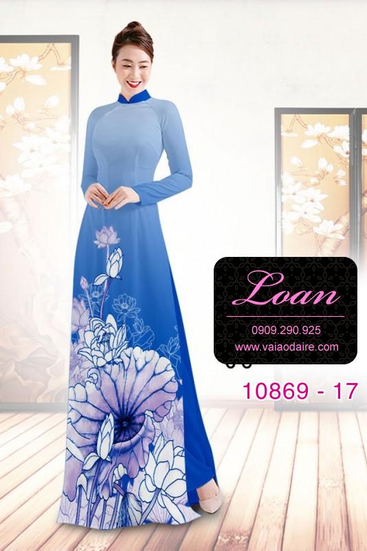 Vải áo dài hoa sen Vải áo dài hoa sen