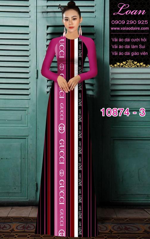 Vải áo dài chữ Gucci Vải áo dài chữ Gucci