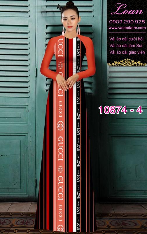 Vải áo dài chữ Gucci Vải áo dài chữ Gucci
