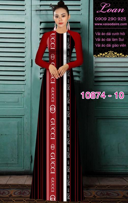 Vải áo dài chữ Gucci Vải áo dài chữ Gucci