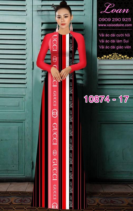 Vải áo dài chữ Gucci Vải áo dài chữ Gucci