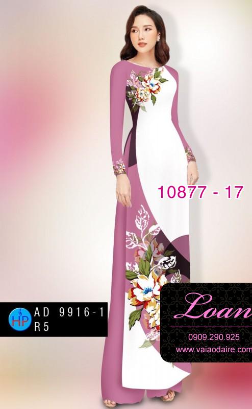 Vải áo dài hoa 3D