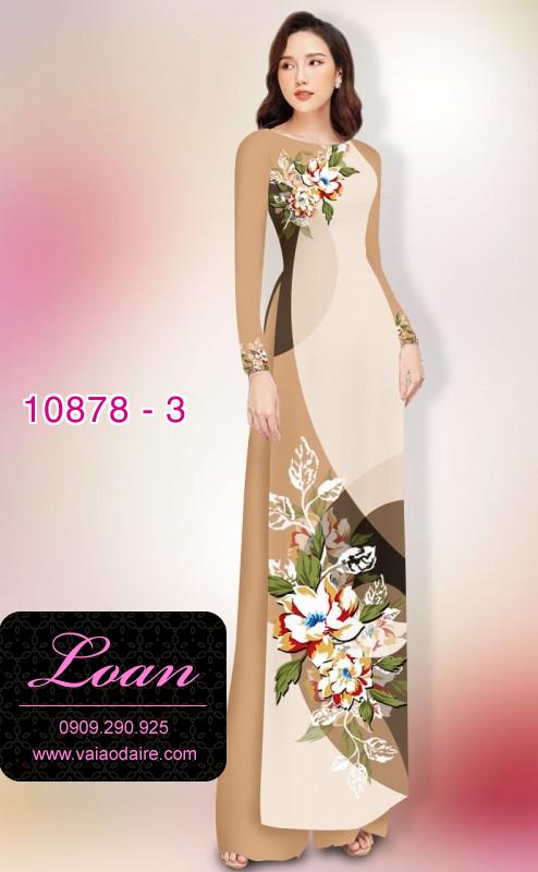Vải áo dài hoa 3D