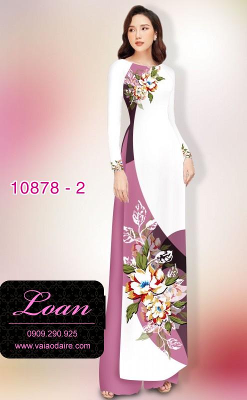 Vải áo dài hoa 3D