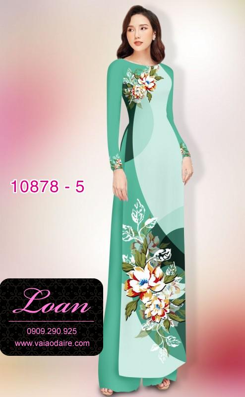 Vải áo dài hoa 3D