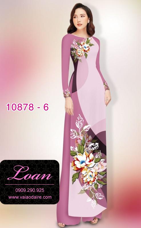 Vải áo dài hoa 3D