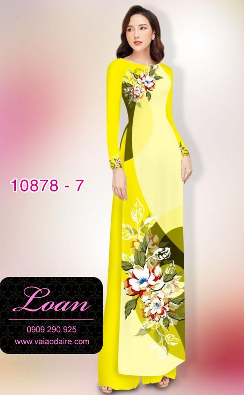 Vải áo dài hoa 3D