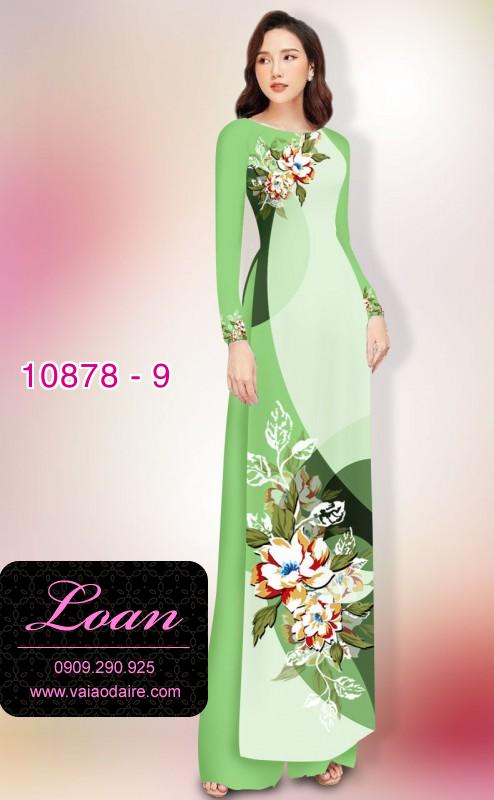Vải áo dài hoa 3D