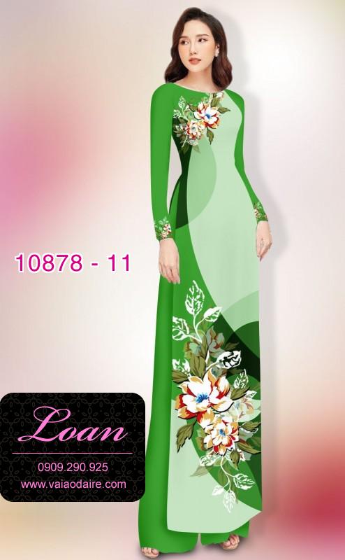 Vải áo dài hoa 3D