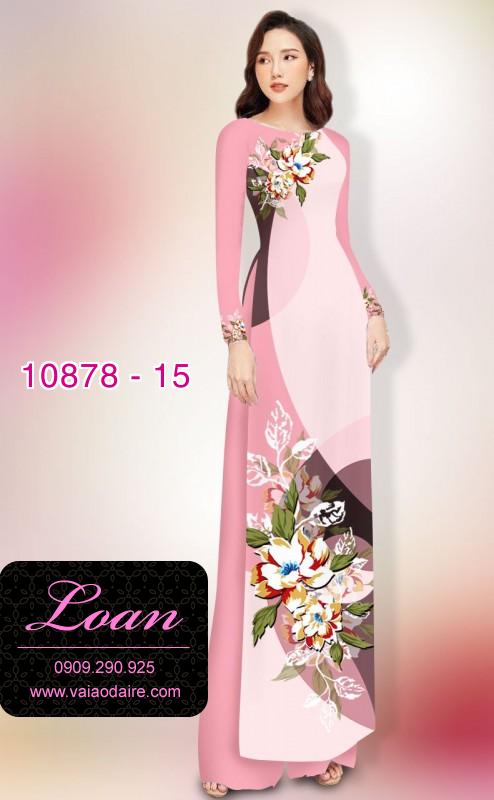 Vải áo dài hoa 3D