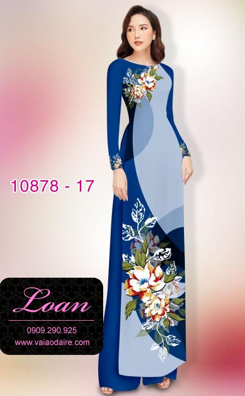 Vải áo dài hoa 3D