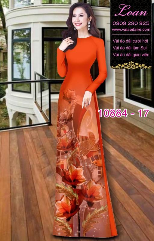 Vải áo dài hoa 3D Vải áo dài hoa 3D