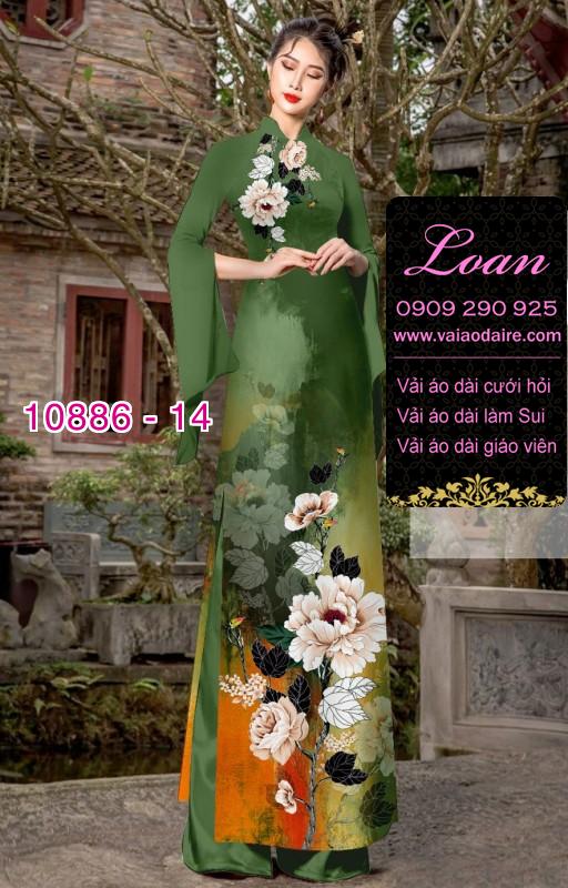 Vải áo dài hoa 3D Vải áo dài hoa 3D