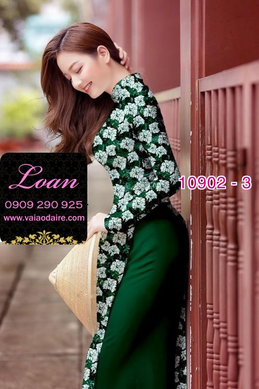 Vải áo dài hoa nhí