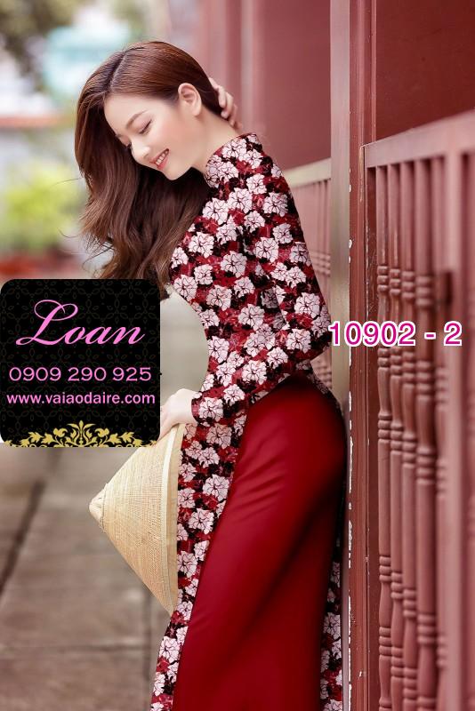 Vải áo dài hoa nhí