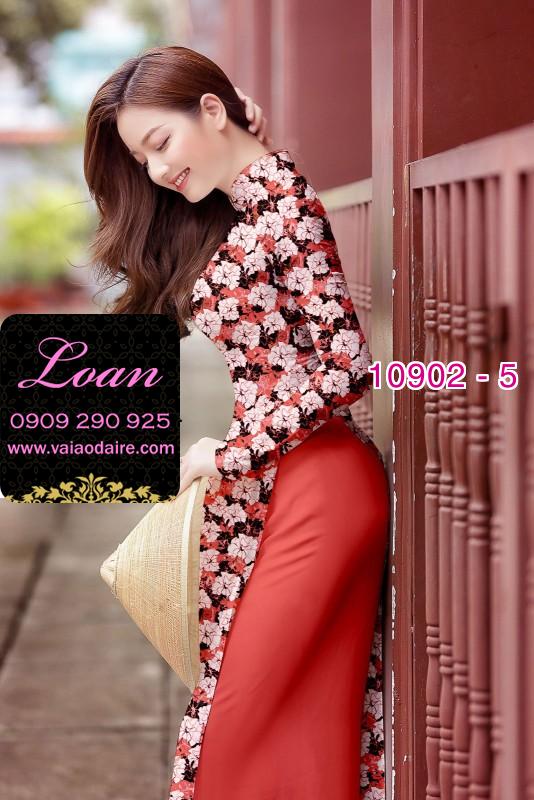 Vải áo dài hoa nhí