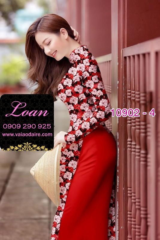 Vải áo dài hoa nhí
