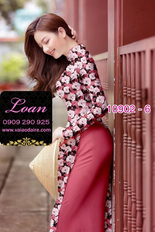 Vải áo dài hoa nhí