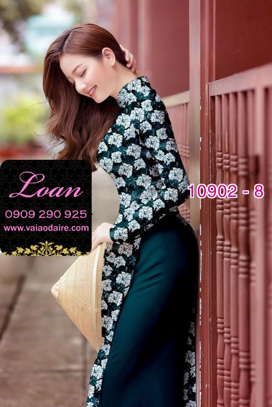Vải áo dài hoa nhí