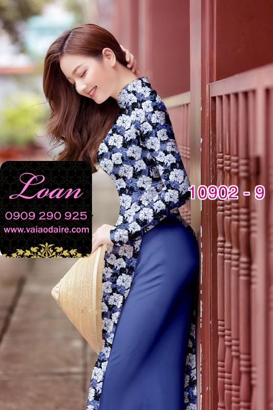 Vải áo dài hoa nhí