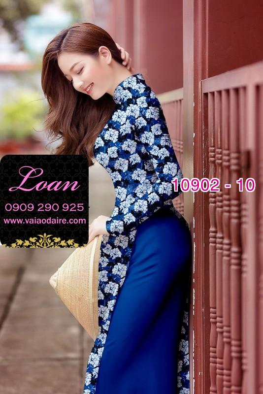 Vải áo dài hoa nhí