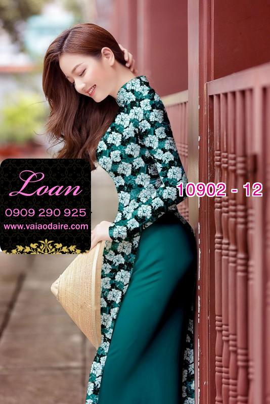 Vải áo dài hoa nhí