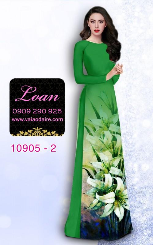 Vải áo dài hoa 3D