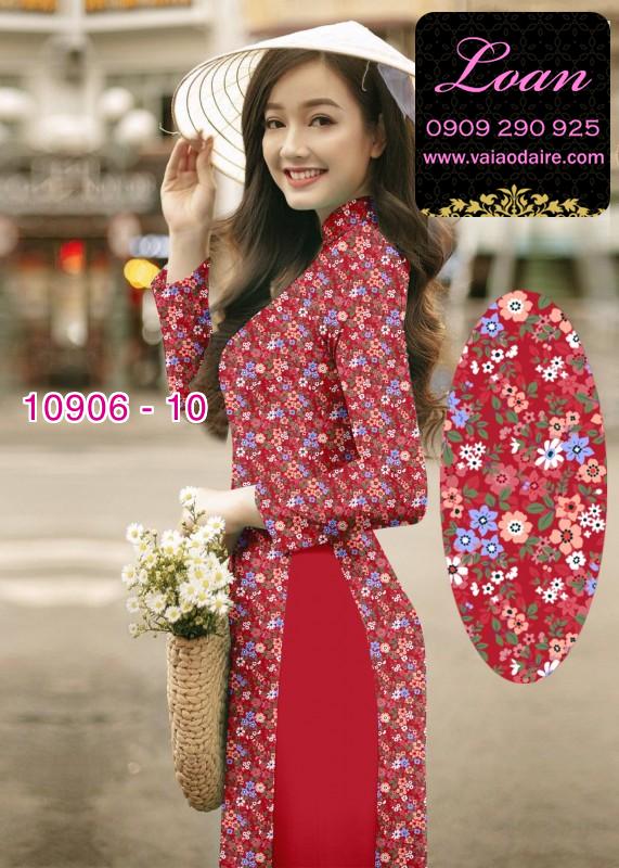 Vải áo dài hoa nhí