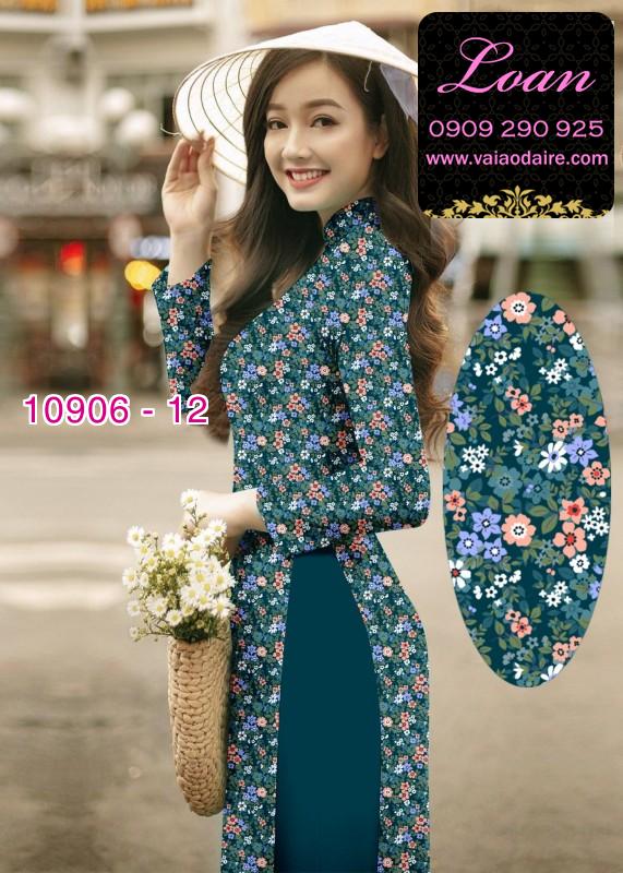 Vải áo dài hoa nhí