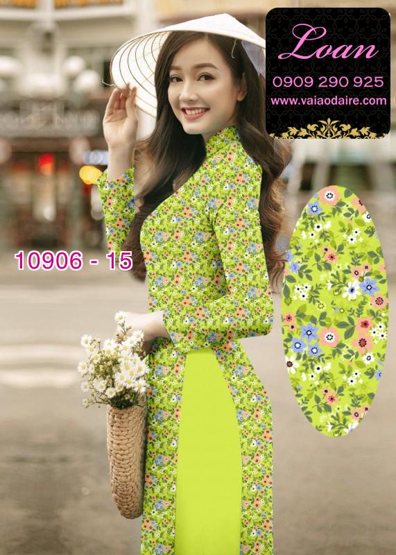 Vải áo dài hoa nhí