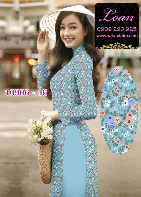Vải áo dài hoa nhí