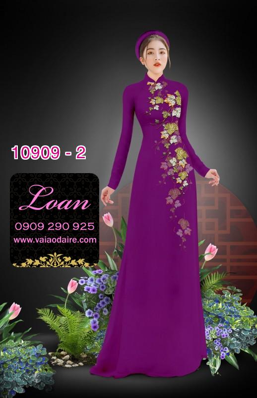 Vải áo dài hoa dây