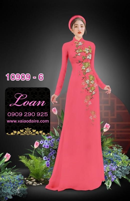 Vải áo dài hoa dây
