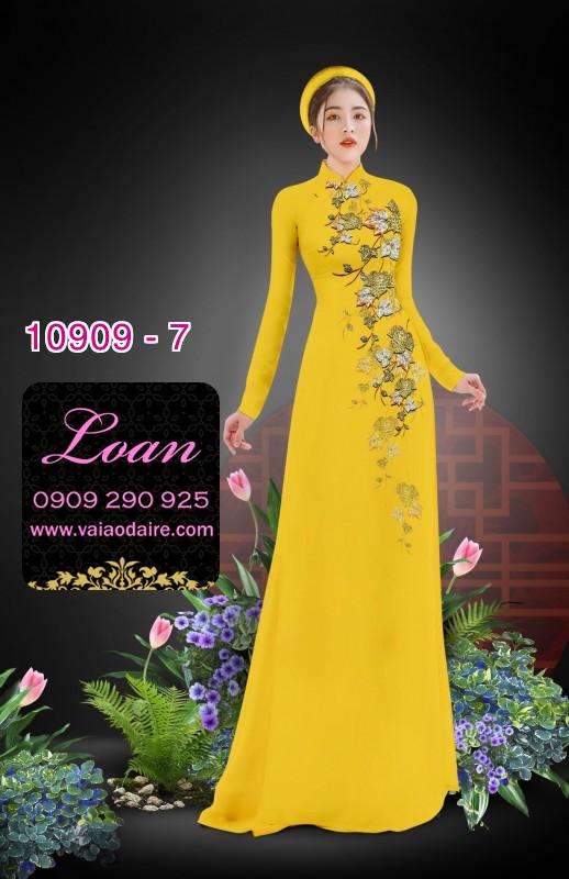 Vải áo dài hoa dây