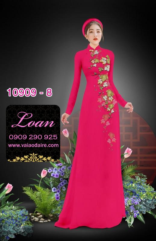 Vải áo dài hoa dây