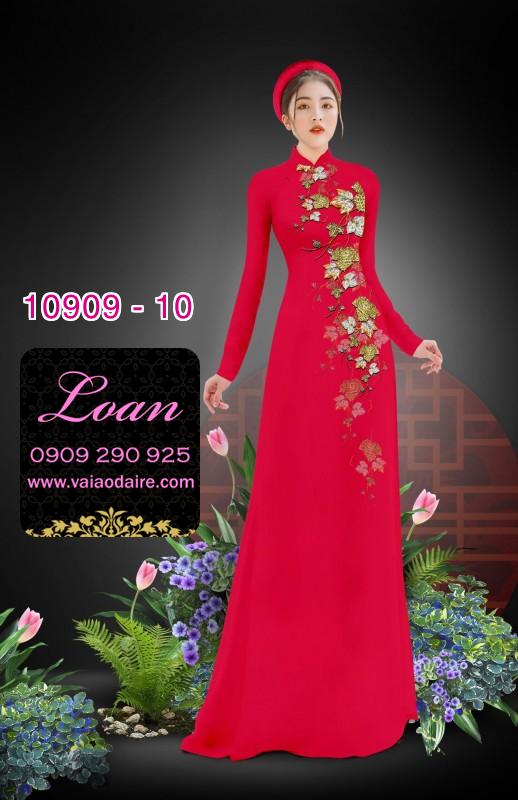 Vải áo dài hoa dây