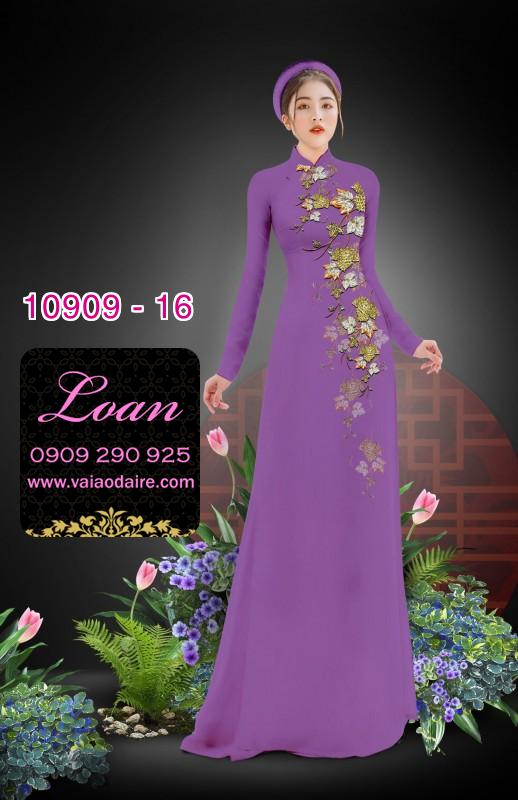 Vải áo dài hoa dây