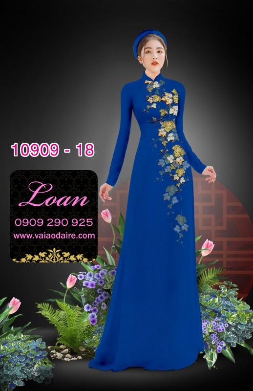 Vải áo dài hoa dây