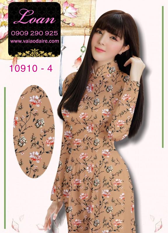 Vải áo dài hoa nhí