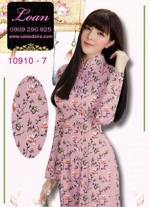Vải áo dài hoa nhí