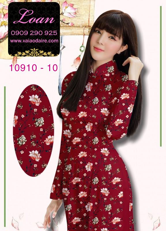 Vải áo dài hoa nhí