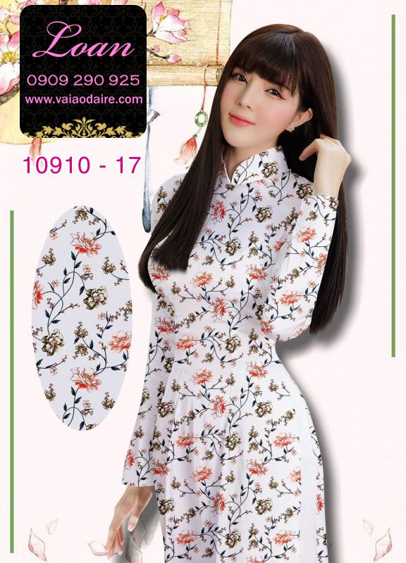 Vải áo dài hoa nhí