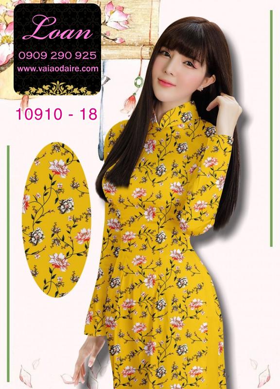 Vải áo dài hoa nhí