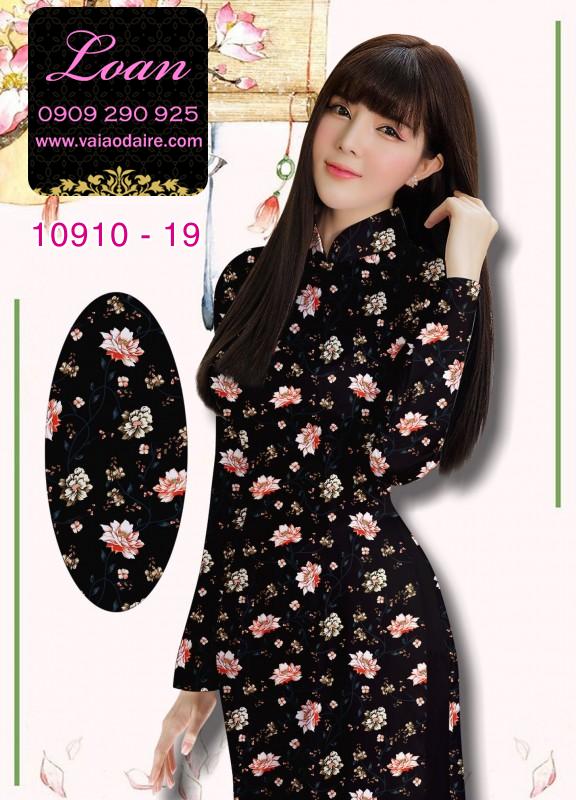 Vải áo dài hoa nhí
