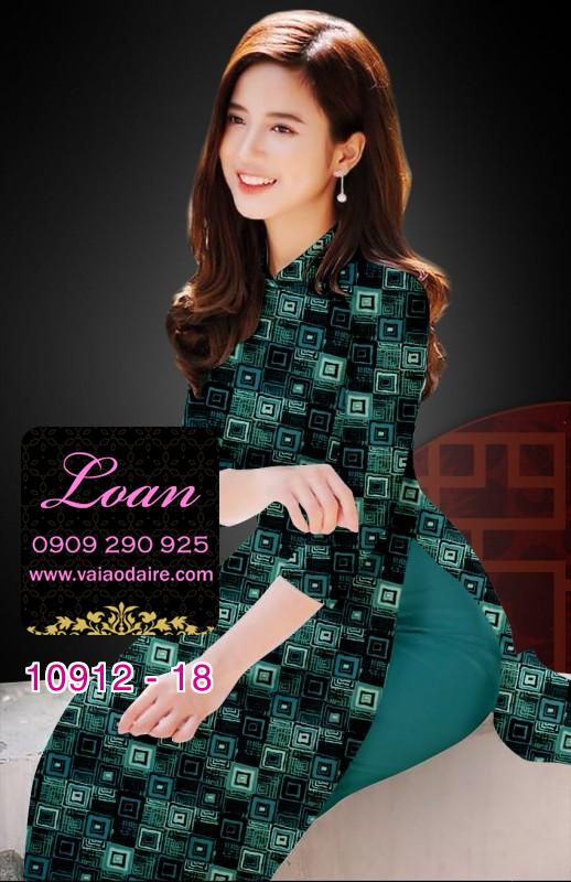 Vải áo dài hoa 3D